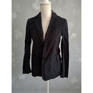 SEE BY CHLOE Black Eyelet Long Sleeve Blazer Jacket Size US 4